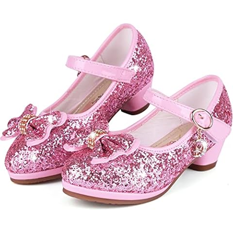 KUWIBY Glitter Princess Sandals for Girls Cover