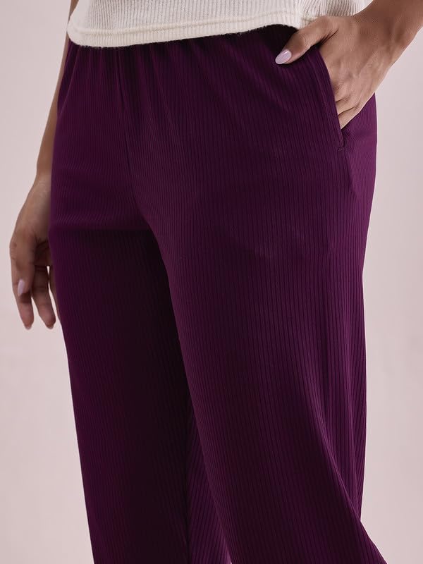 Image of GO Colors Women Rib Pant