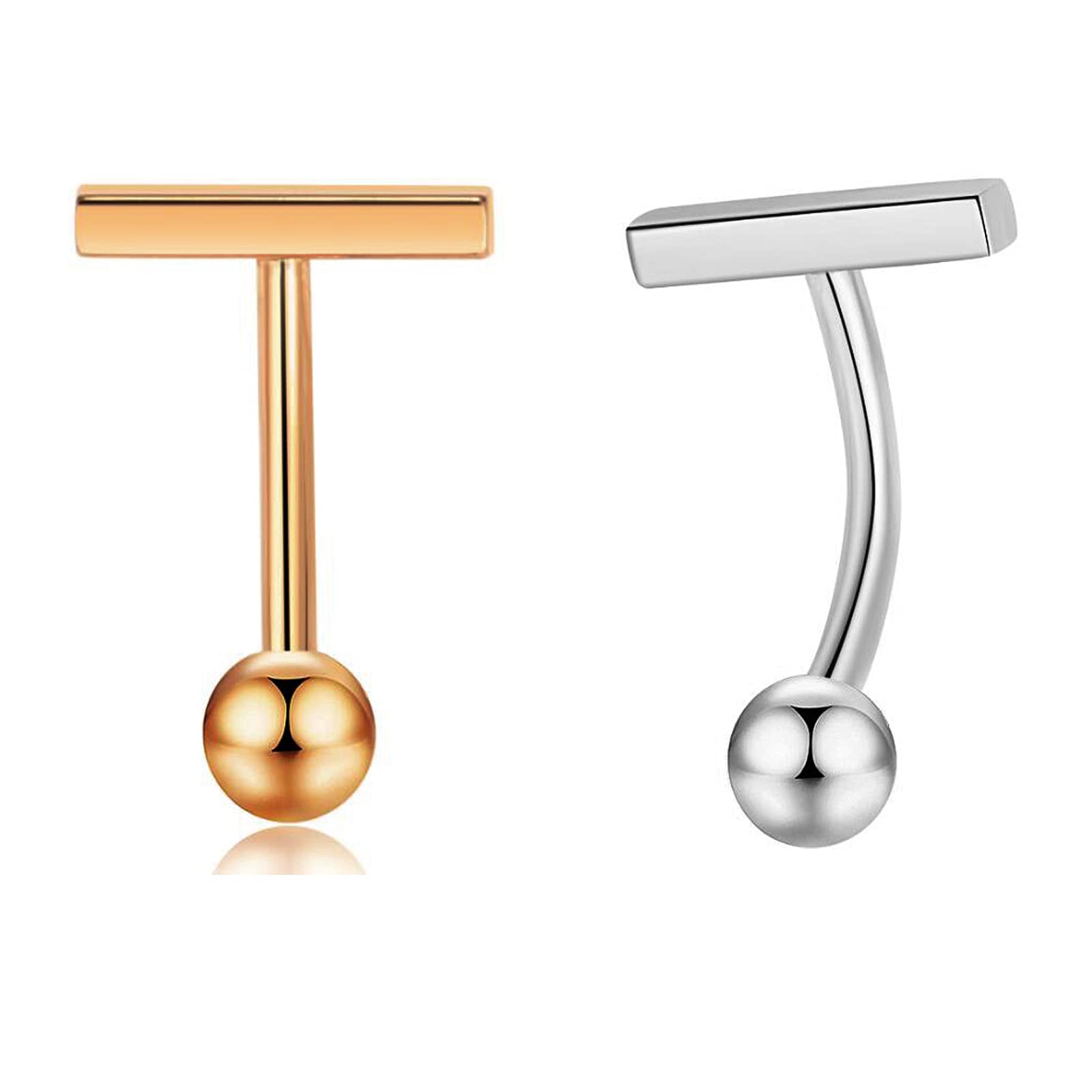 SERYNOW316L Surgical Steel Belly Button Rings Barbell Navel Rings Belly Rings Belly Piercing for Women