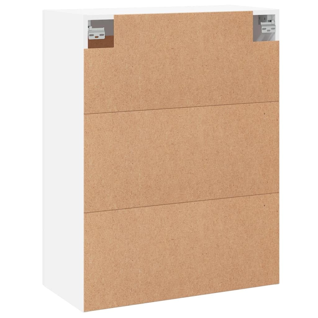 vidaXL Armario de Pared Madera de ingeniería Blanco 69,5x34x90 cm, Armario, Armario Colgante, Armario Auxiliar, Armario de almacenaje