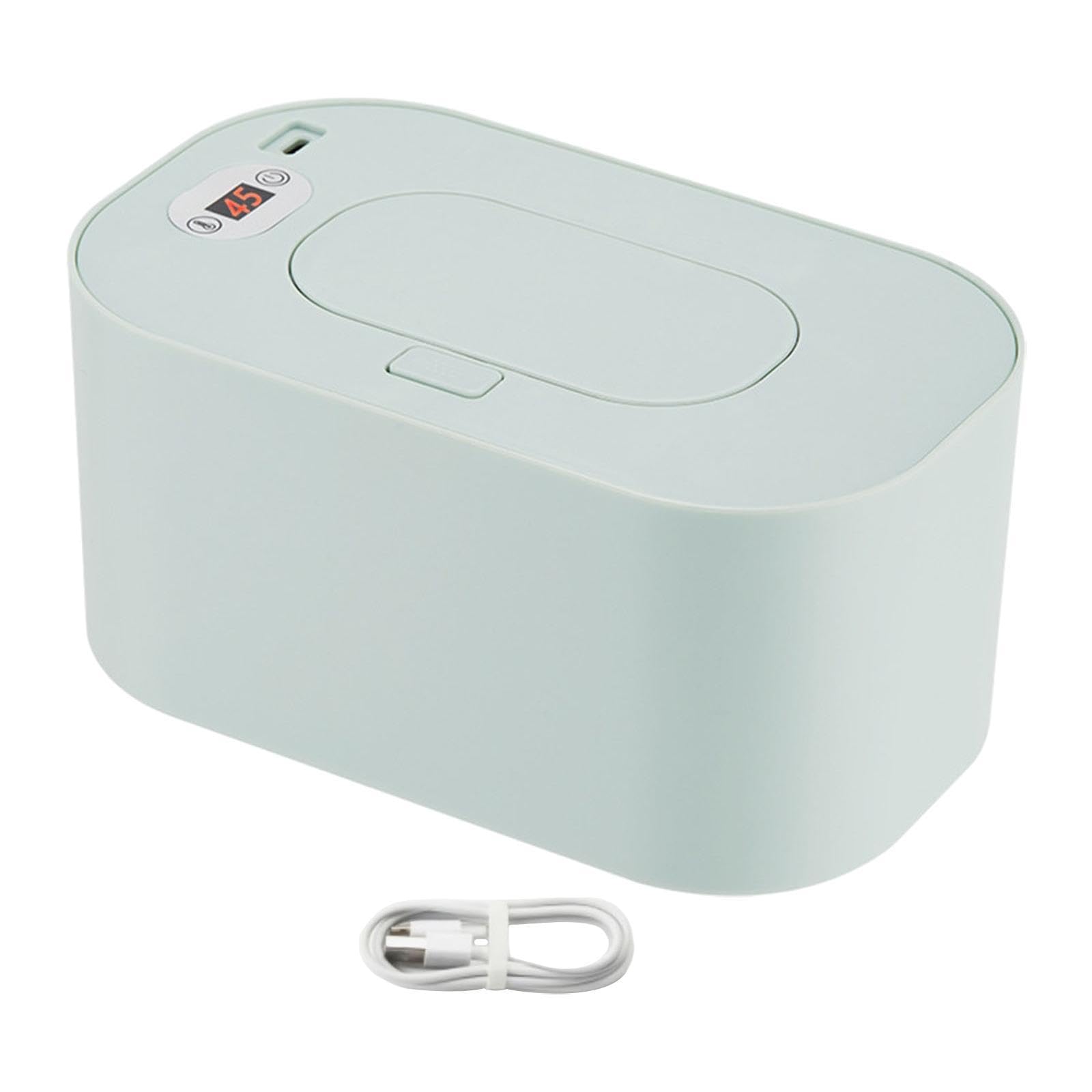 Calentador toallitas húmedas para con control inteligente temperatura. Dispensador toallitas húmedas. Calentador húmedas para, Pantalla de Temperatura Verde