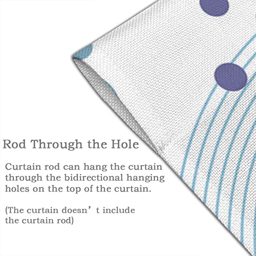 Tomppy Polka Dot Music Note Printed Japanese Noren Doorway Curtain Door Tapestry Wall Hanging For Kitchen Bathroom Bedroom Home Decoration 34"X 56" #TOP4