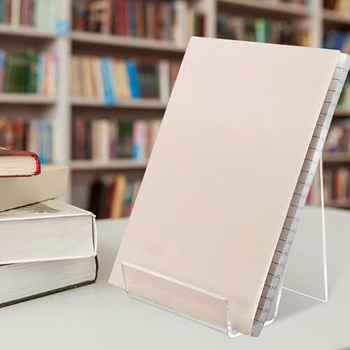 Miniatura 7 de Operitacx 2 sets elegante acrílico libro estante de exhibición resistente para libros obras de arte documentos para contador 2 unids*2