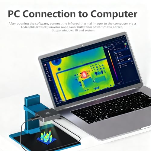 Analyseur d'imageur thermique infrarouge 256 x 192 avec objectif macro 30mm - 3
