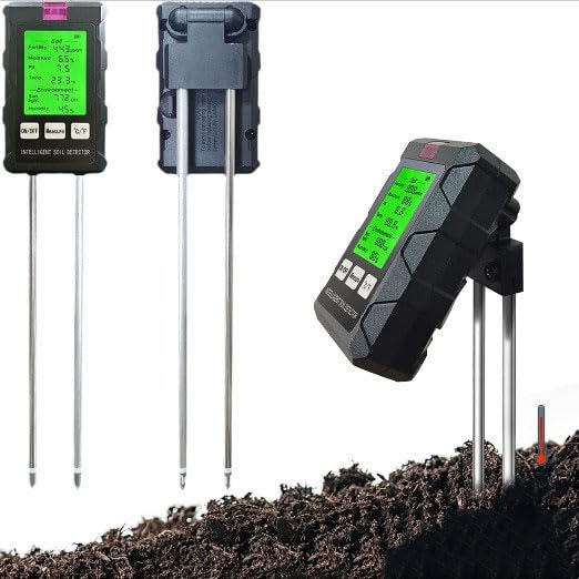 rotobest Boden feuchtigkeitsmesser Original 6-in-1 Bodenmessgerät – Digitaler pH Bodentester für Feuchtigkeit, Temperatur, Licht und Fruchtbarkeit