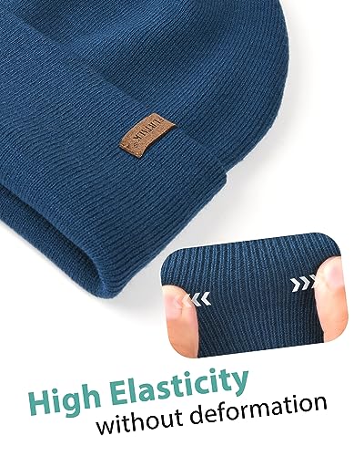 Image of FURTALK Unisex Cuffed Beanie Thick Double Knit Winter Skull Cap | Double-Layer Warmth, Ultra-Soft Itch-Free Knit, Snug No-Slip Fit, Essential Gear for Winter Jogging & Outdoor Sports