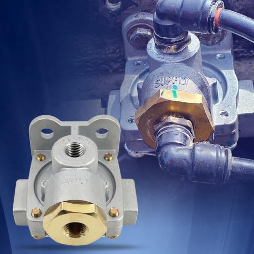 Image of TORQUE QR-1C Quick Release Valve for Heavy Duty Air Brake Systems, Replaces Bendix 289714 289714N, Haldex 289714X KN32041, Velvac 034012 34012, Mack 25175160 (TR289714)