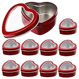Photo Gallery lolippyy 10 pezzi scatole cuore per caramelle rosse con finestra contenitori riutilizzabili per cioccolatini e festa Photo Gallery lolippyy 10 pezzi scatole cuore per caramelle rosse con finestra contenitori riutilizzabili per cioccolatini e festa