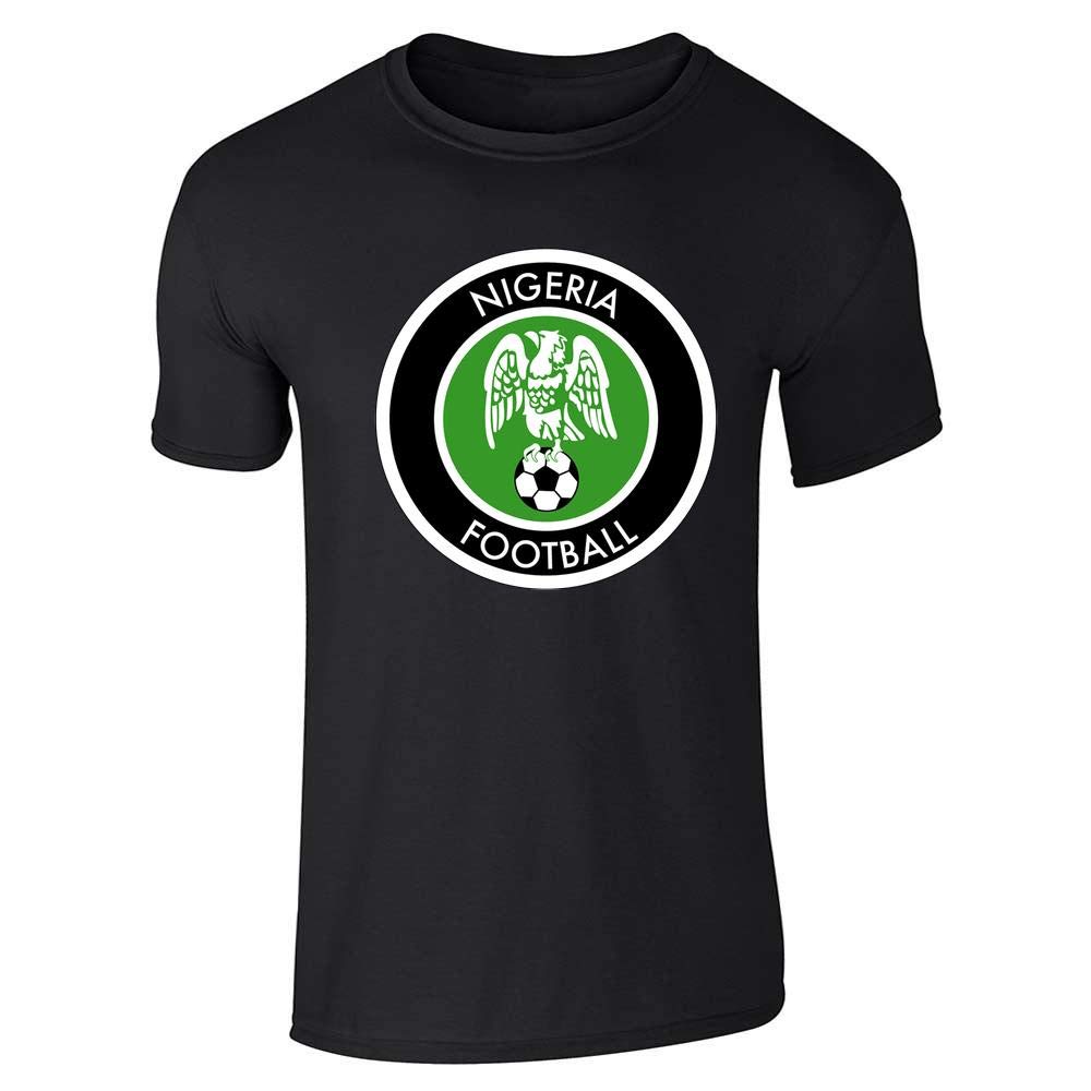 Nigeria Soccer National Team Retro Crest Short Sleeve T-Shirt Black L
