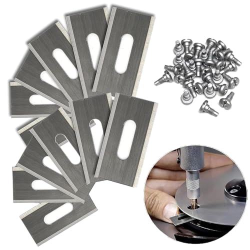 Kjzeex Replacement Robot Lawnmower Blades for Robotic Lawnmower 32 Pack Lawn Mower Blades for Husqvarna Automower/Gardena Robotic (Silver)