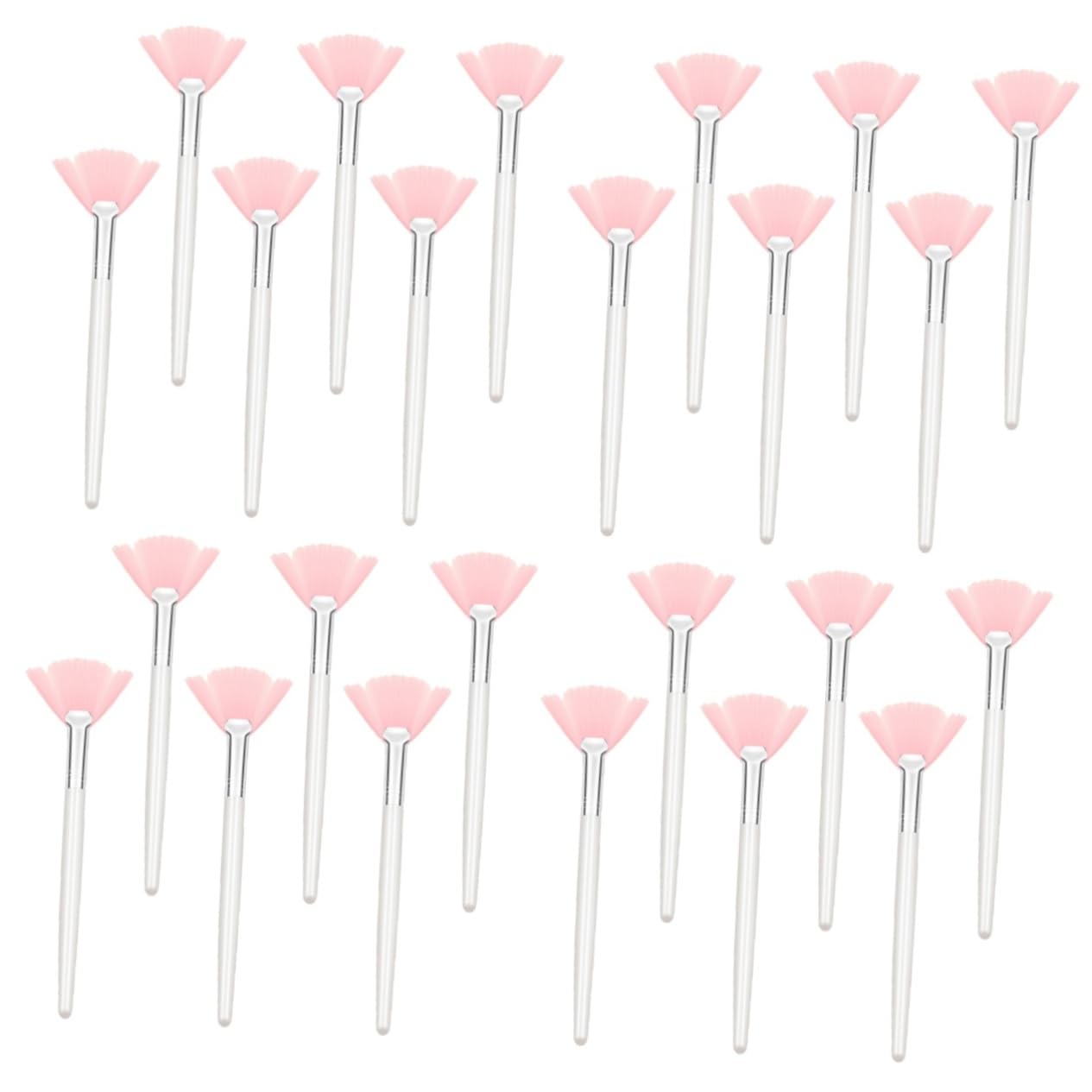 MAGICLULU 4 Set Di Pennelli Per Il Trucco Del Viso Con Manico Per Donna Set Di Pennelli Per Il Trucco Per Fondotinta E Fissante Impugnatura Comoda Per Luso 6 Pezzi*4