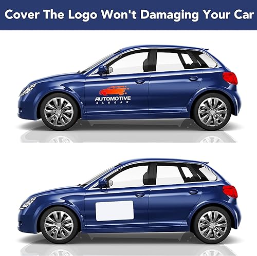 image for DIYMAG 2Pcs Blank Car Magnets,24x17 Inch Car Door Magnets Signs Rounde