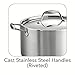 Tramontina Signature Tri-Ply Clad Stainless Steel 6-Quart Sauce Pot with Lid, Induction-Ready Pot, Dishwasher-Safe, NSF-Certified, Made in Brazil