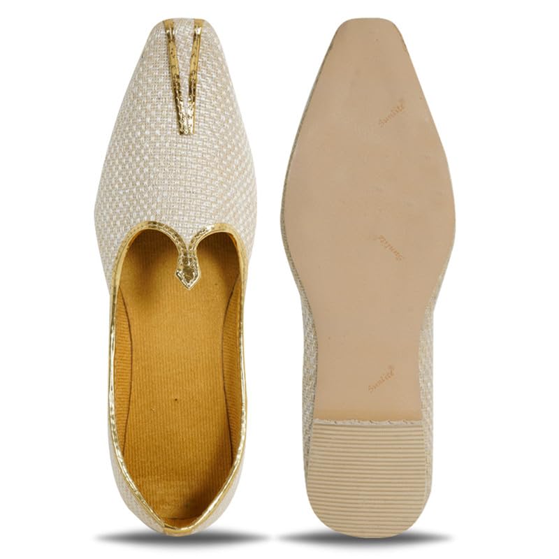 Image of Men's Jute Juti Loafer | Rajasthani Wedding Shoe | Traditional Ethnic Mojari for Festive, Party