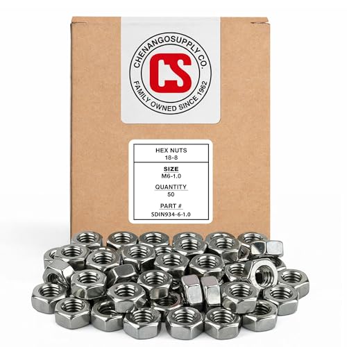 Chenango Supply M6-1.0 Stainless Steel Hex Nuts
