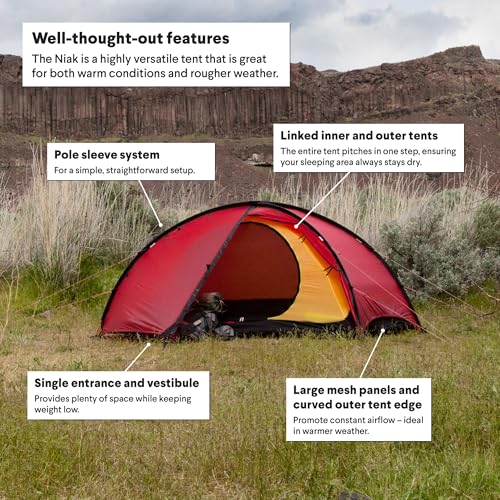 Hilleberg Niak Carpa Ligera para 2 Personas 3 Temporadas miniatura 2