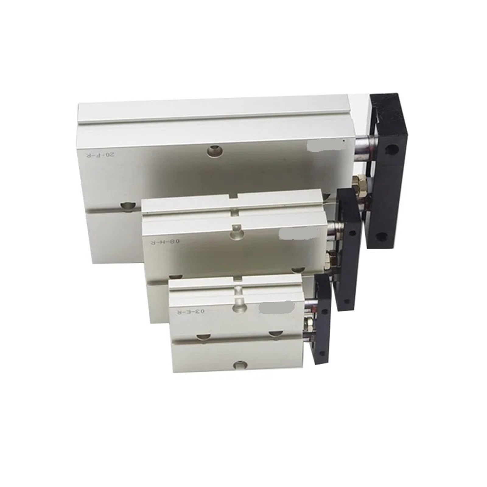 Vérin pneumatique TN10X80S à double arbre et tige pour guidage machine