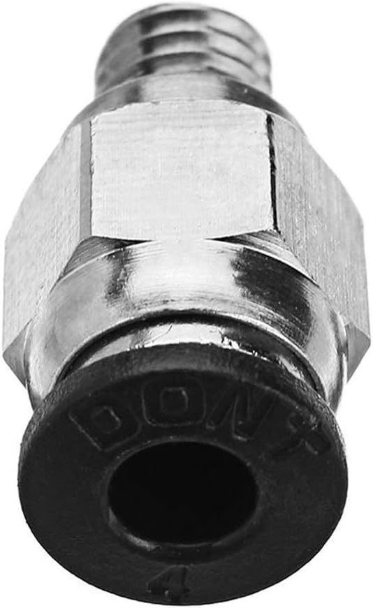 review JF-XUAN 3D Printer Parts, 4.3mm 10Pcs Bore Pneumatic Connectors PC4-M6 Fit 4mm PTFE Tube Connector Coupling Feed Inlet for TEVO 3D Printer 3D Printer Accessories