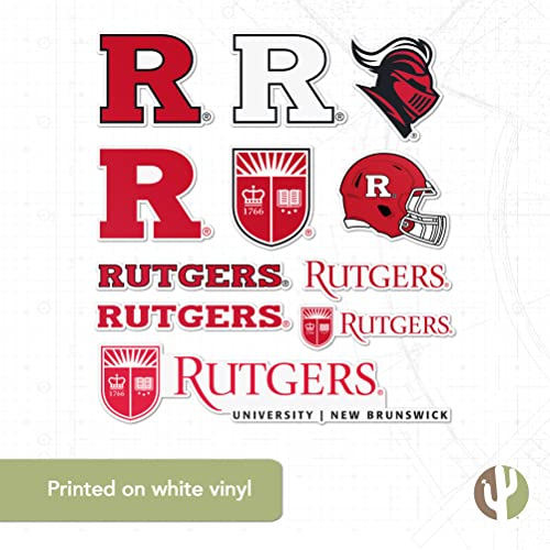 Desert Cactus Rutgers State University Sticker of New Jersey RTX Vinyl Decals Laptop Water Bottle Car Scrapbook Sheet T2 (Type 2) by Desert Cactus - Image 5