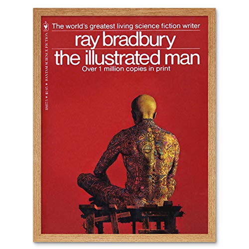 Image of Wee Blue Coo Book Cover 1951 Ray Bradbury Illustrated Man Science Fiction Writer Art Print Framed Poster Wall Decor 12X16 Inch