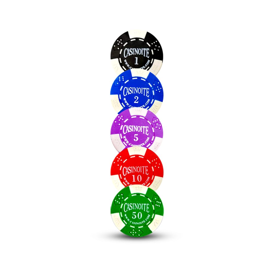 casinoite Rummy Counter Chips Casino Grade 300 Black Case