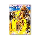 123 Life Basketball Player Sports Wall Art Kobe Bryant Poster - Art Mural sur Toile inspirant pour la décoration Murale de Salle de Gym de Bureau à Domicile, sans Cadre (D,20 * 30cm)
