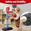 51epa50dexl - JOYIN Toddler Basketball Arcade Game Set, Adjustable Basketball Goal with 4 Balls for Kids Indoor Outdoor Play, Carnival Games, Christmas Birthday Gift for Boys Girls Age 1 and Up - Air Pump Included