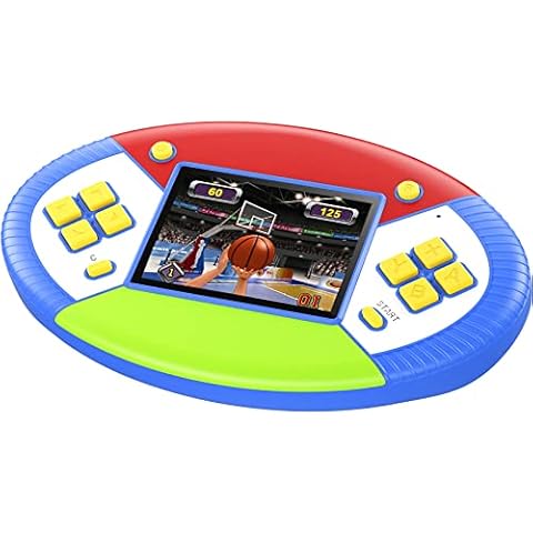 Beijue Kids Handheld Games Toys with 220 16 Bit Video Games,Handheld Gaming Stuff for Boys and Girls,Portable Rechargeable Family Retro Games Player Party Favors Christmas Birthday Gift (Blue) Cover