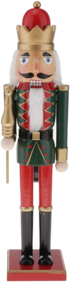 Vintage 50cm Wooden Nutcracker Soldier Puppet Doll Home Decor - Festive Christmas Nutcracker Collectible Wood Figure - Handmade Classic Soldier Puppet Toy - Style3