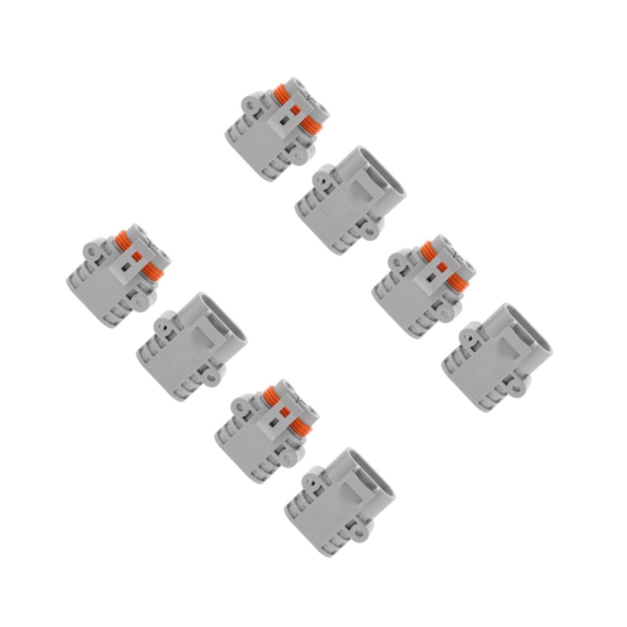 Unomor 4pairs Heavy-Duty Connector for Automotive Rv and Use High-Performance Jumper Cable Connector for Power Supply and Easy Installation