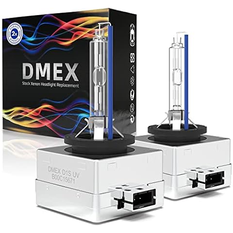 DMEX D1S Xenon HID Headlight Bulbs 8000K White Blue 35W 66144 66140 85140 85415 Replacement - Pack of 2(NOT fit Halogen Headlight Assembly) Cover