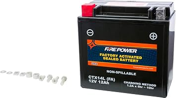 Fire Power Sealed Factory Activated Battery CTX14L-BSFA Compatible With Harley-Davidson XG 750A Street Rod 2017