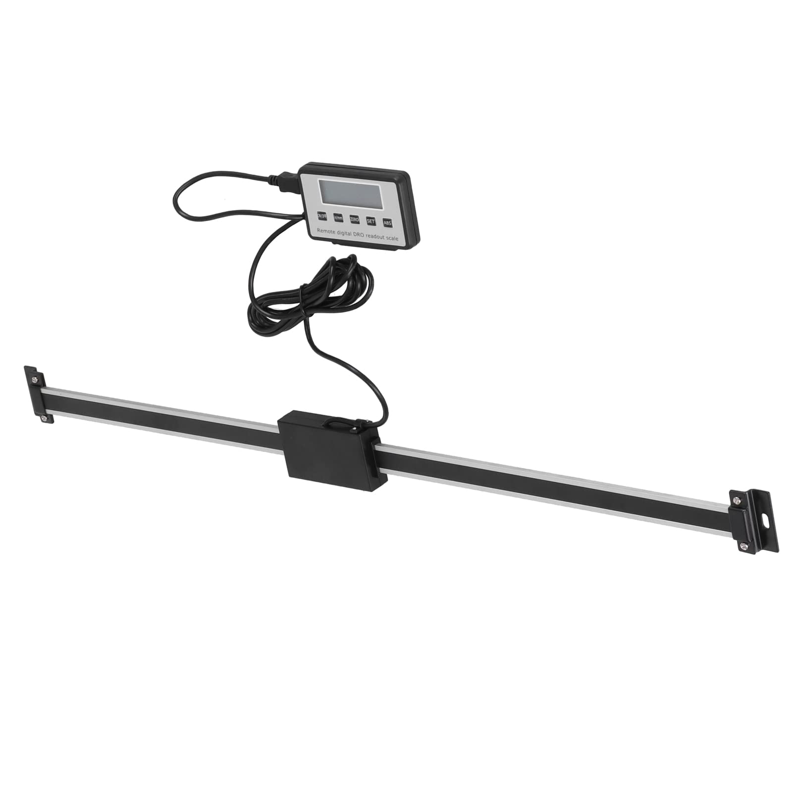 YWBL-WH Visualizzatore Digitale DRO con Display LCD Digitale e Scala Lineare Ad Alta Precisione con Risoluzione di 0,01 Mm e Supporto Magnetico per Fresatrici e torni. (0-500 mm)