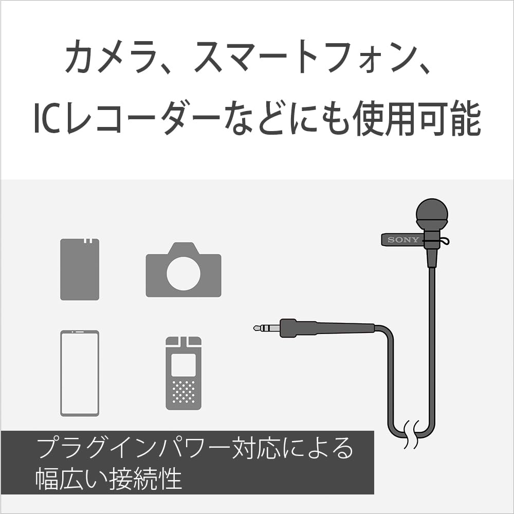 Amazon | SONY(ソニー) カメラ用マイク ラベリアマイクロホン ECM-L1