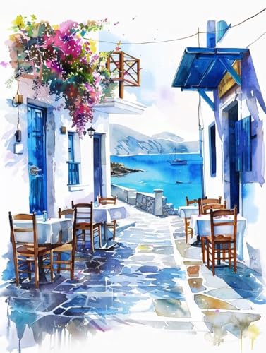 Diamond Painting bord mer 60x80cm anti-stress pour adulte créatif