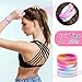 54Pcs Hair Ties for Girls and Women, Nylon Hair Elastics Hair Bands Ponytail Holders Soft Hair Ties No Damage for Girls Thick Straight Curly Hair Multi-colored