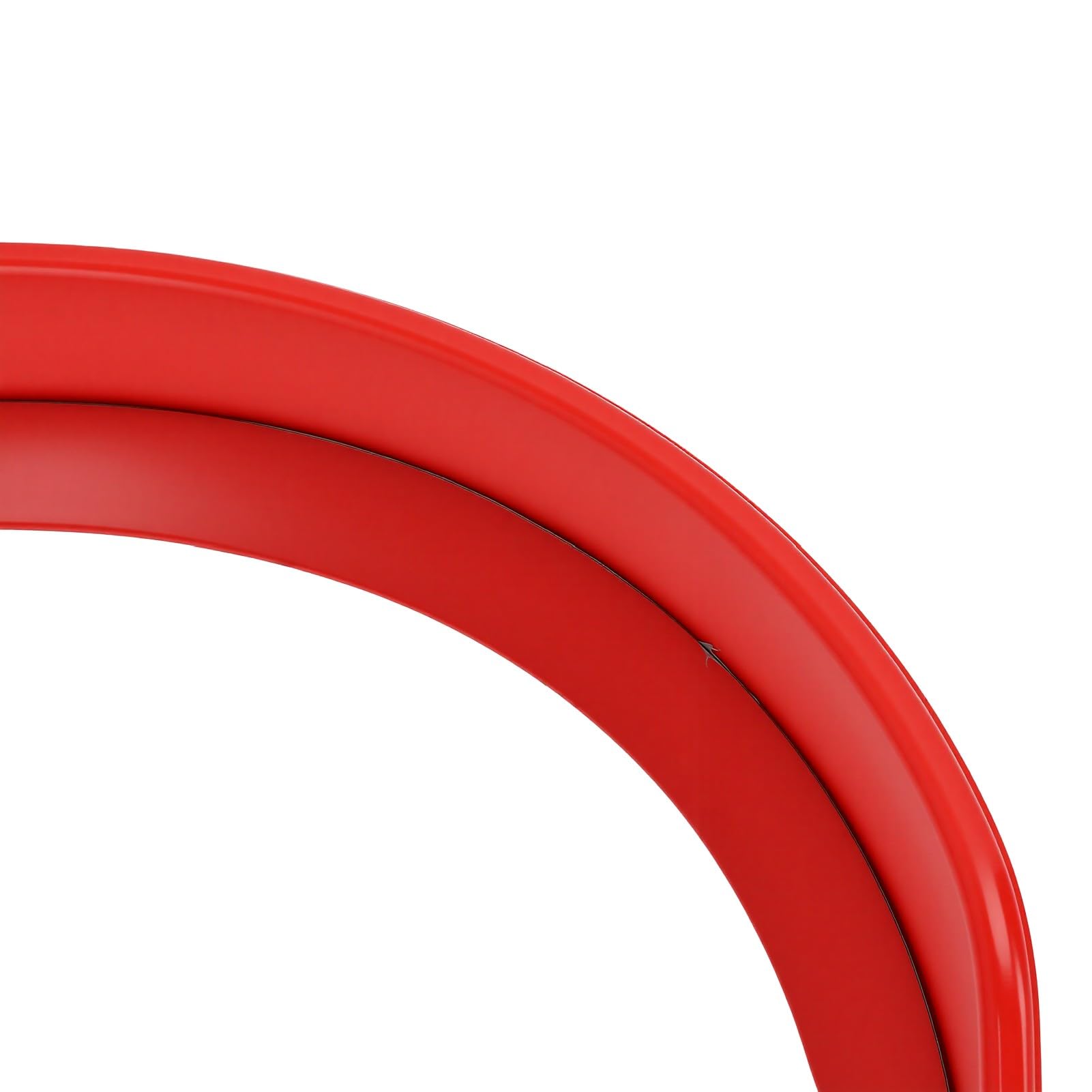 Generic Espejo Convexo Espejo de Tráfico Gran Angular Elegante de 17,7 Pulgadas para Estacionamiento en Garaje y Uso en Oficina Rojo