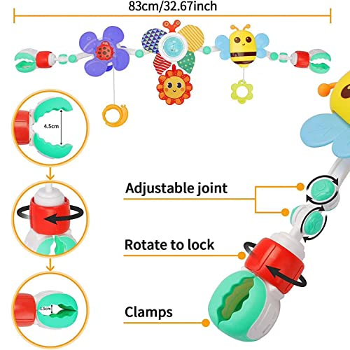 Voiv Stroller Arch Toy、Crib Cradle Toys Adjustable Hanging Activity Arch With Game Accessories, Car Seat Toysfor Toddler Boys And Girls 0 To 2 Years #TOP2