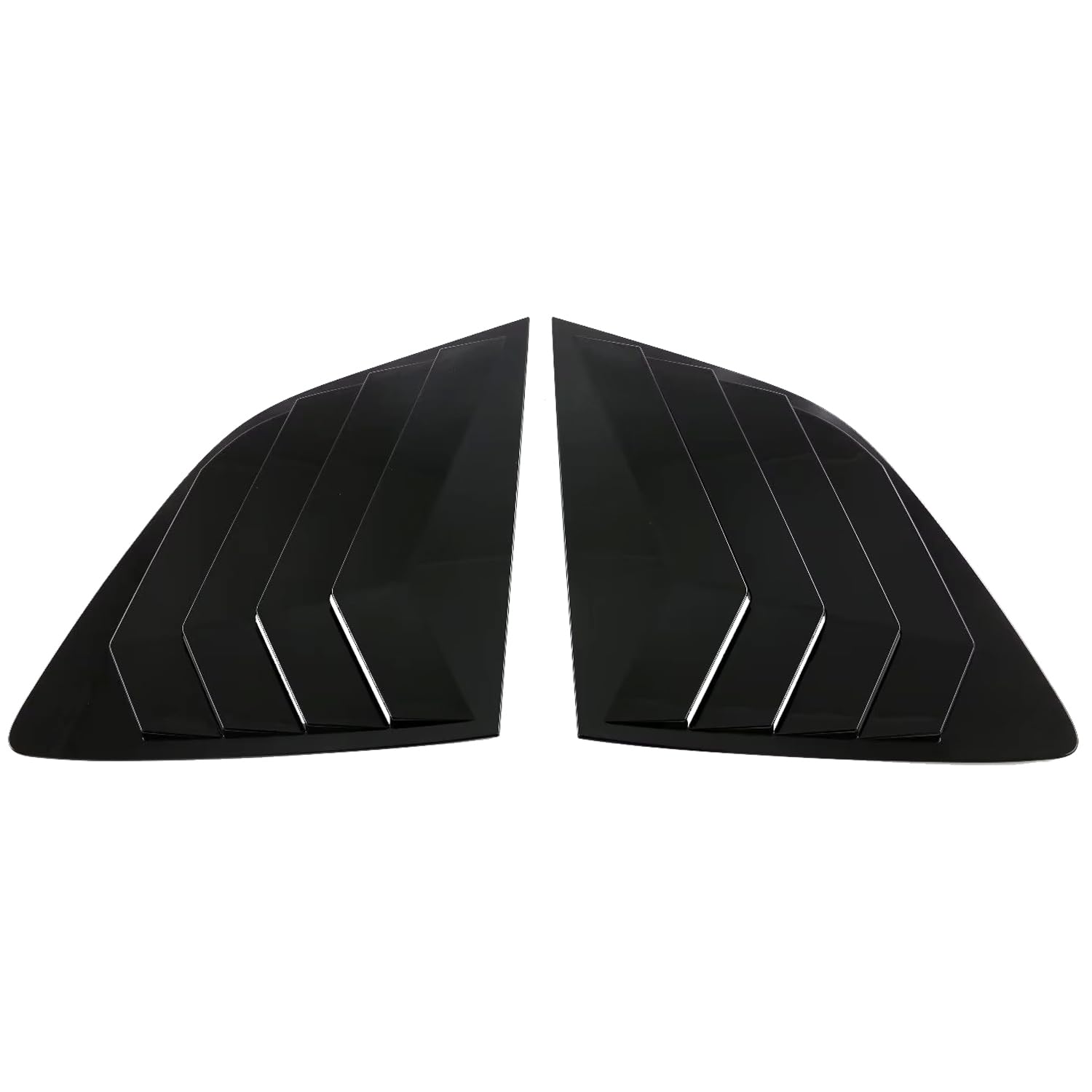 CTH for Honda CR-V 2023-2025 Rear Window Side Louvers Shutter Decorative Panel Cover Trim Car Accessories 2pcs (Black)