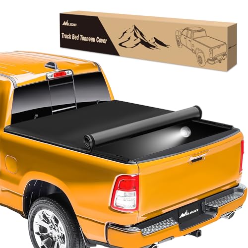 Image of Nilight Soft Roll Up Truck Bed Cover for Ford F150 2004-2014, 6.5ft Bed