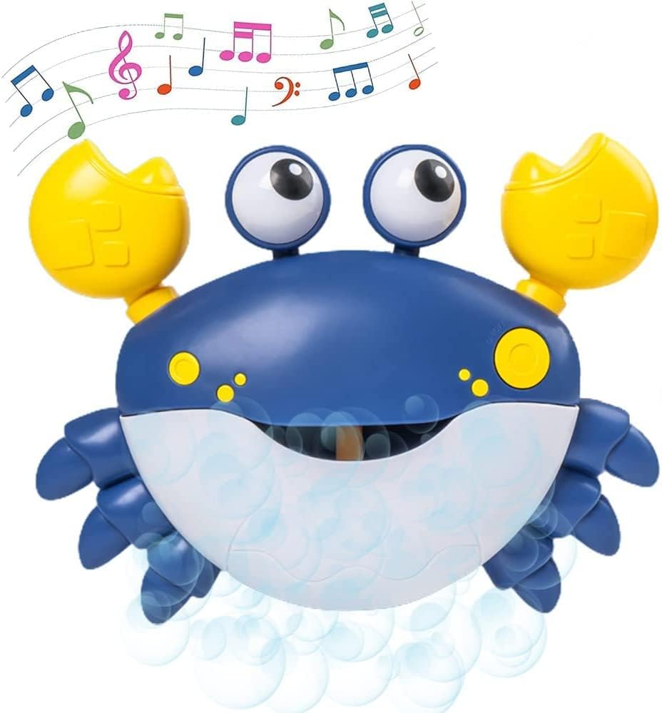 Crab Bubble Machine Baby Bath Toy, Kids Bath Bubble Maker
