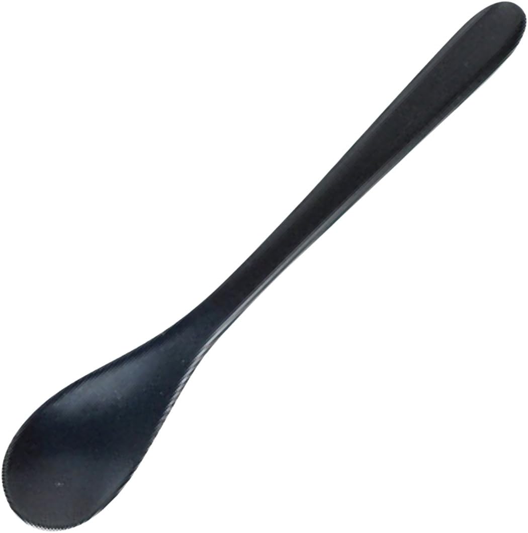 Yamasita Craft 11613300 Japanese Cutlery Black Demitasse Spoon, Made in Indonesia, 4.7 inches (12 cm)