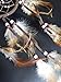 Dream Catchers Brown Handmade Feather Native American Dreamcatcher Circular Net for Car Kids Bed Room Wall Hanging Decoration Decor Ornament Craft, Dia 4.33inch/11cm Length 48cm/18.9inch