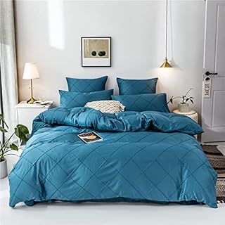 HAVOP Beige Duvet Cover King Size Embossed Stripe Grid Geometric Quilt Cover Set Khaki Beige Soft Microfiber Easy Care All Season Bedding Sets 220×230 cm