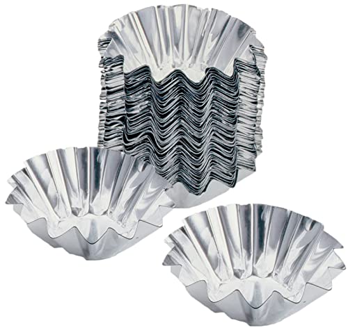 Shimomura Kihan 16626 Madeleine Mold, Petite Baking Cups, 120 Pieces, Aluminum, Oven Safe, Cake Pans, Made in Japan
