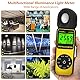 LYCEBELL Digital Luxmeter, LC-881D Belichtungsmesser 0.1-400,000 Lux mit Daten halten/Max/Min, Lichtmessgerät Lichtmesser mit um 270° Drehbarem Detektor für LED-Leuchten und Pflanze (Gelb)
