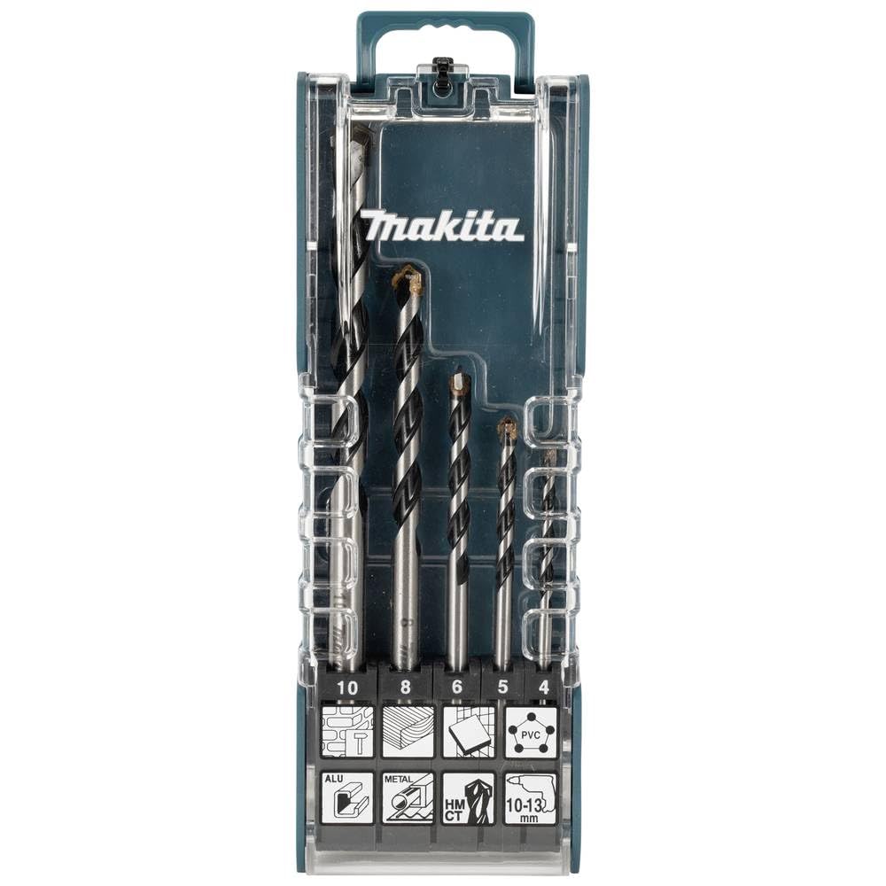Makita Metallbohrer-Set 19-teilig – HSS-Bohrer 1-10 Mm Mit Anti-Rost-Beschichtung In Box