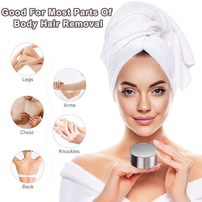PEISAINOX 3 in 1 Painless Crystal Hair Eraser Device | Double-Sided Hair Removal and Skin Exfoliation Tool | Easy to Use, Portable, Effective for All Skin Types | S1 Model 2