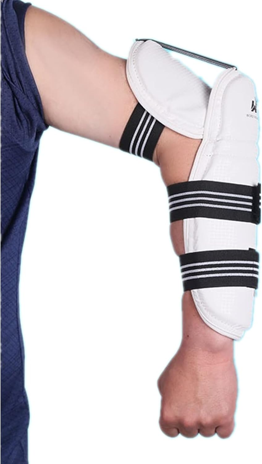 Taekwondo Extra Long Arm & Elbow Protectors, Martial Arts Karate Training Football Protective Sleeve Arm Guards Pads Gym Team Match Sparring Gear for Adult Men Women Youth Kids