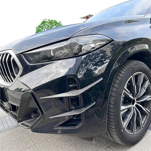 Diffuseur pare-chocs avant X6 G06 LCI couteau coupe-vent aspect carbone - 4